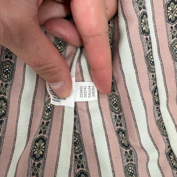 Vintage Y2K Gap Corduroy Jacket Teal Turquoise Green Size 12 - Picture 9 of 9